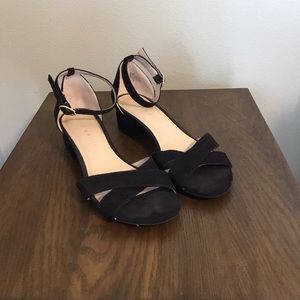 Black Low Block Heels - Valentines Day!